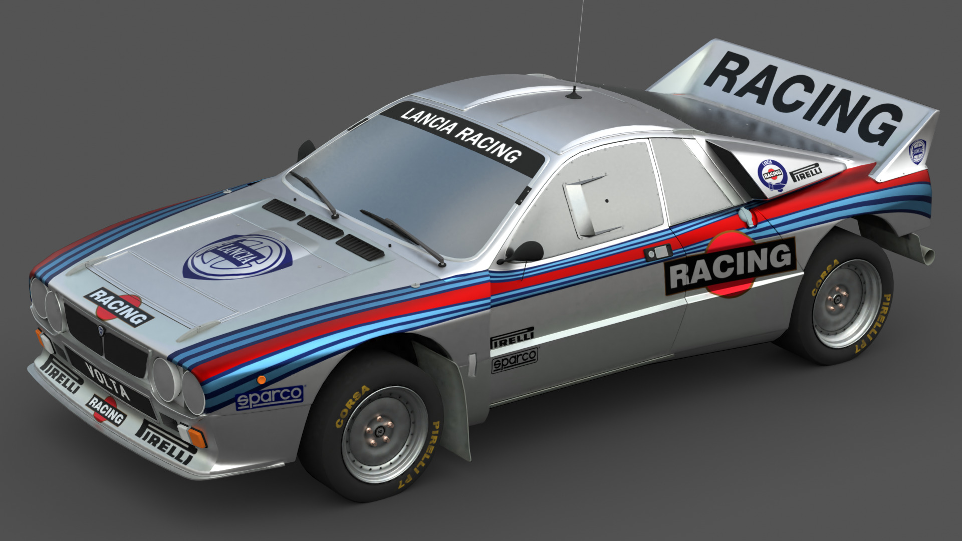 1984 Lancia 037 Rally 3D Model High-Quality Detailed Design Low-poly 3D model_7