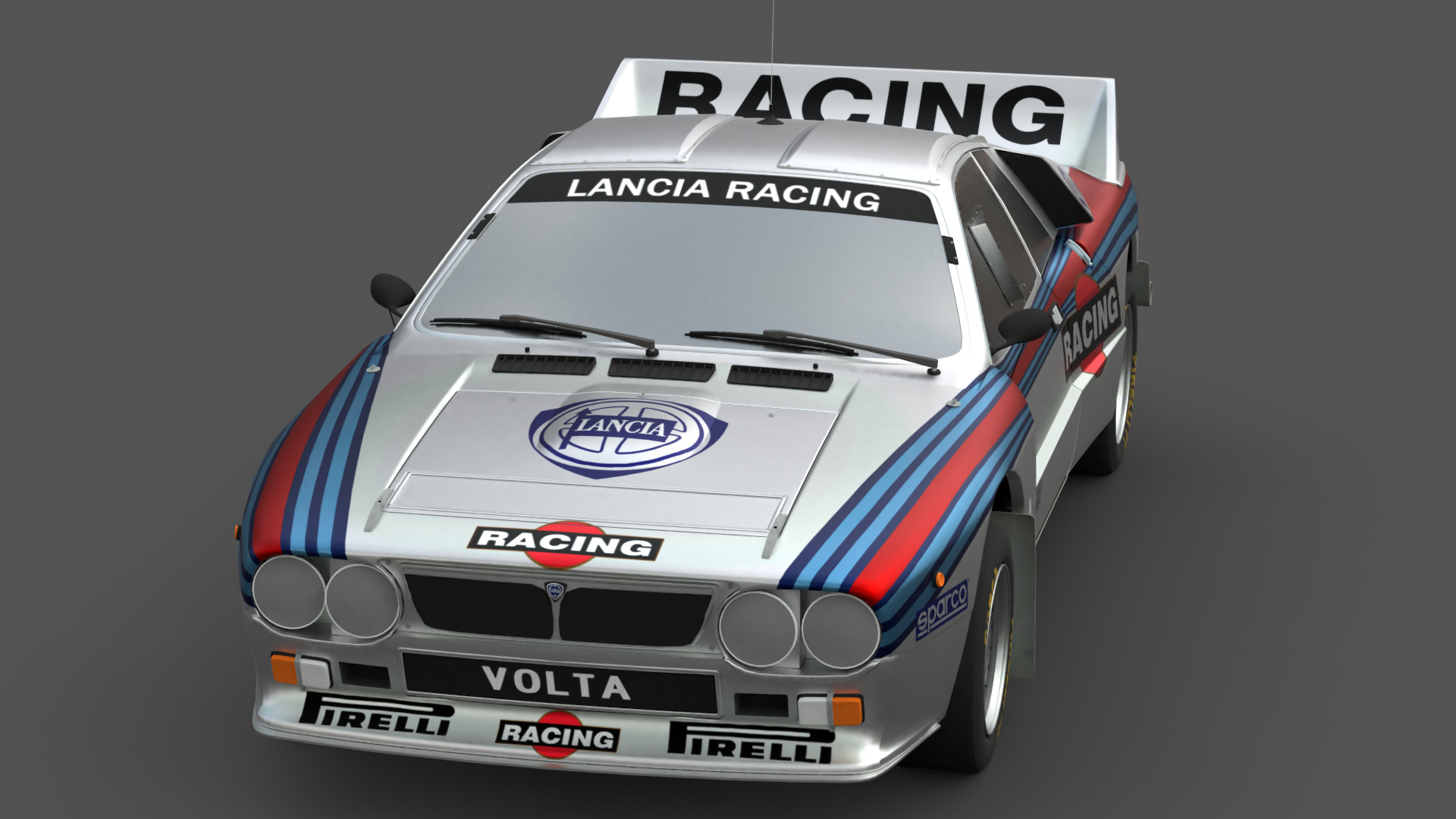 1984 Lancia 037 Rally 3D Model High-Quality Detailed Design Low-poly 3D model_8