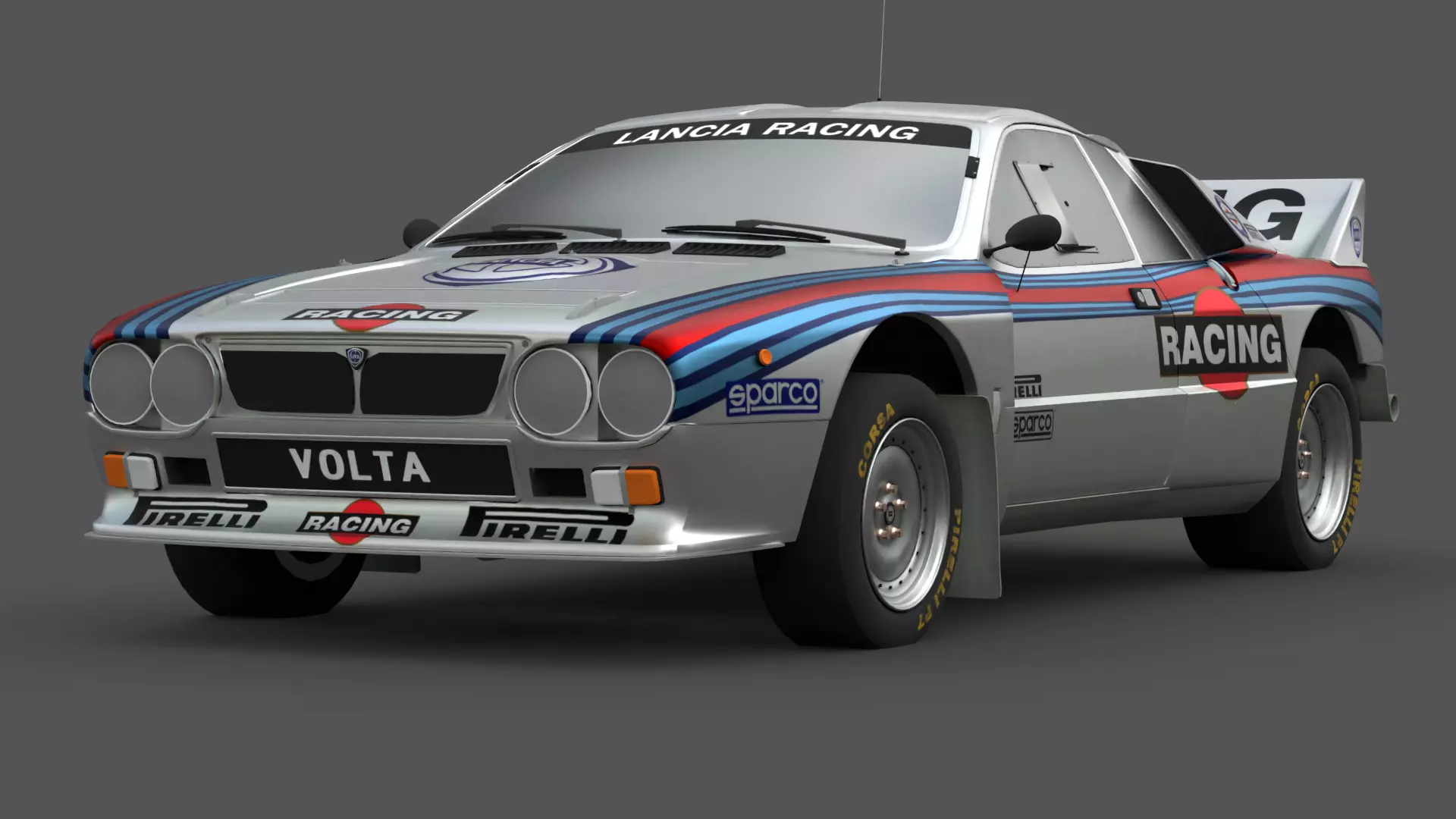 1984 Lancia 037 Rally 3D Model High-Quality Detailed Design Low-poly 3D model_0