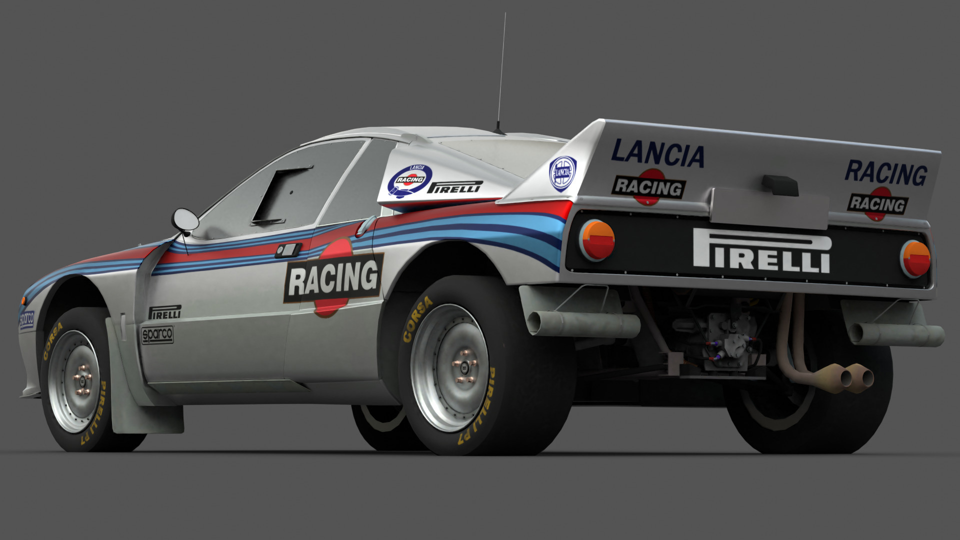 1984 Lancia 037 Rally 3D Model High-Quality Detailed Design Low-poly 3D model_6