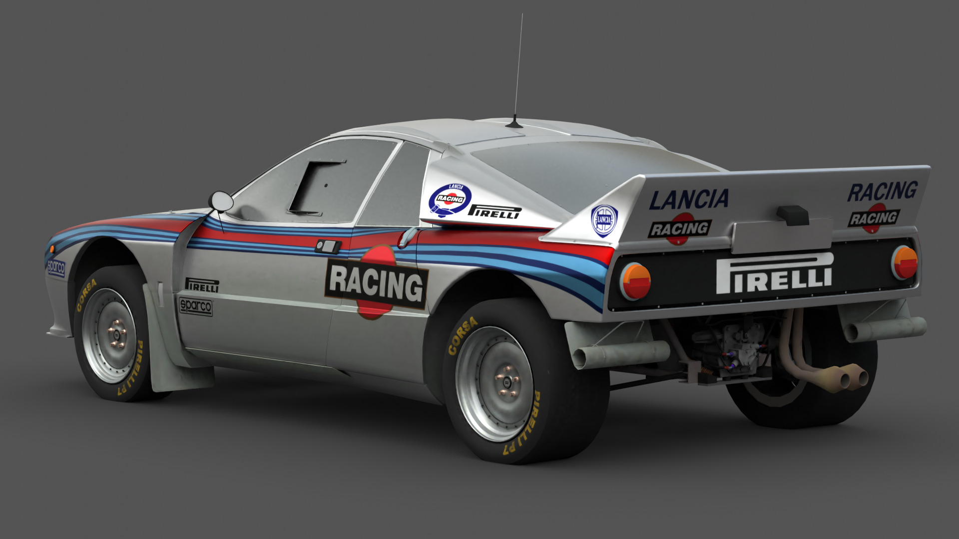 1984 Lancia 037 Rally 3D Model High-Quality Detailed Design Low-poly 3D model_5