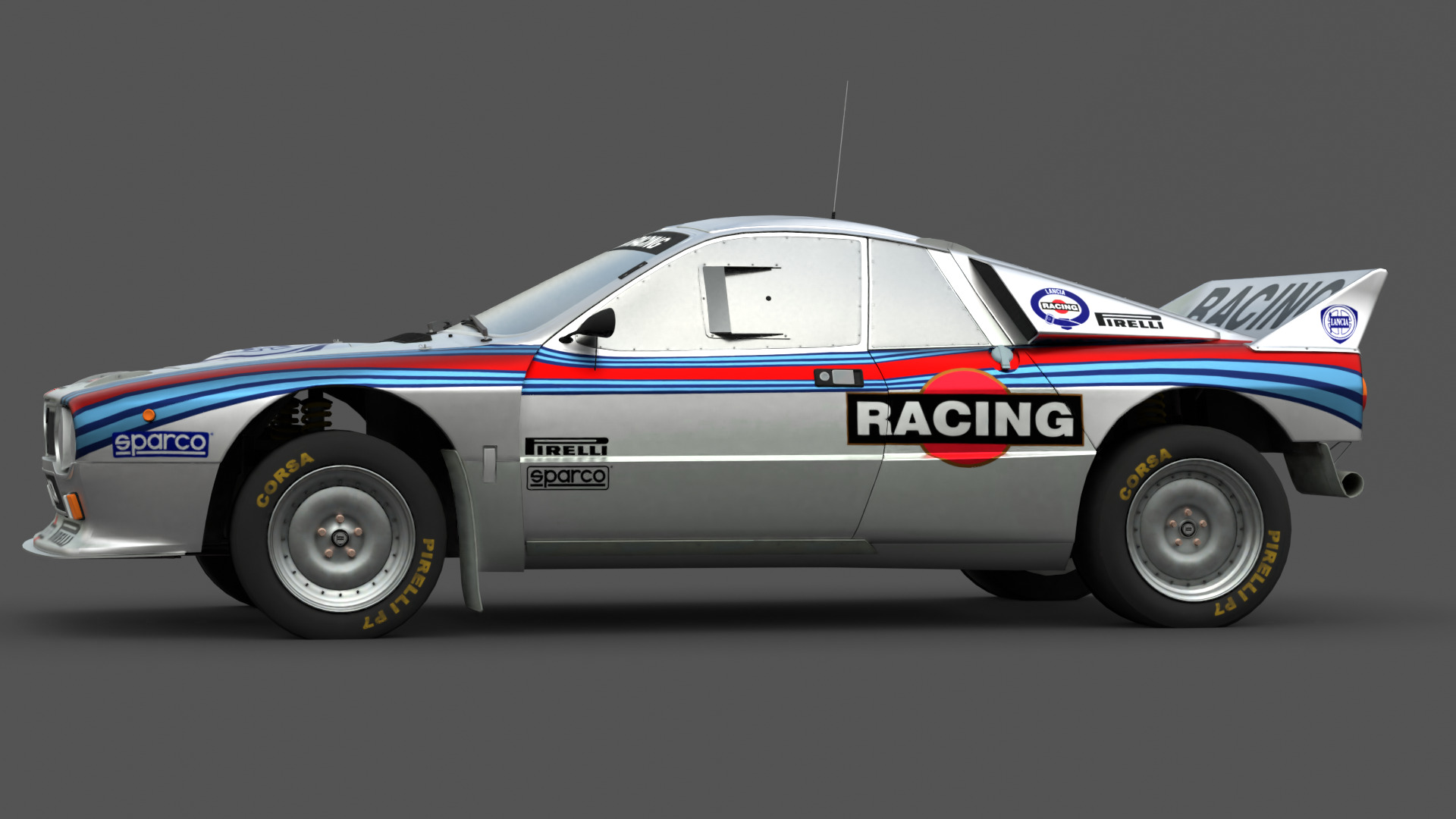 1984 Lancia 037 Rally 3D Model High-Quality Detailed Design Low-poly 3D model_2