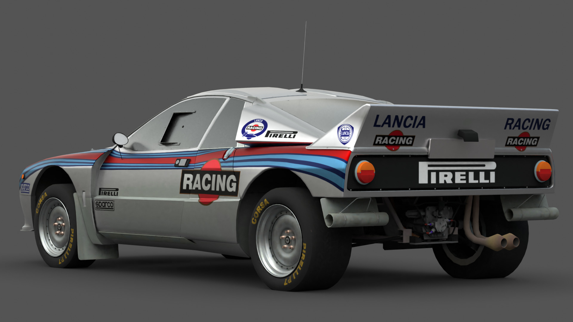 1984 Lancia 037 Rally 3D Model High-Quality Detailed Design Low-poly 3D model_1