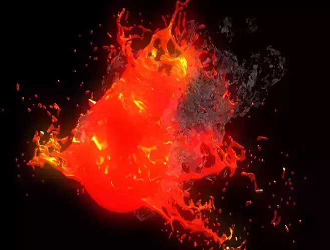 Lava Ball 3D model