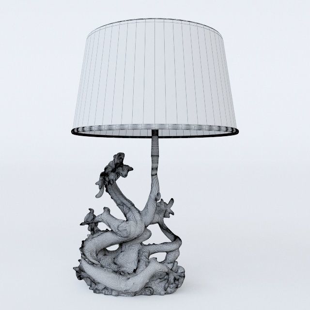 Chine Dragon lamp 3D model_1