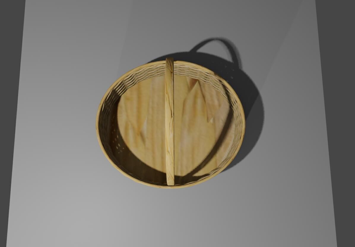 Straw Basket - Cesta de Palha 3D model_6