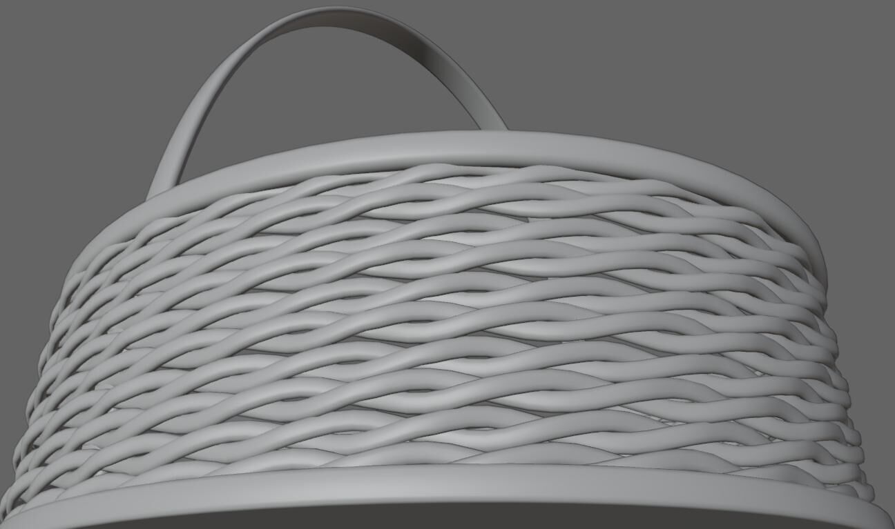 Straw Basket - Cesta de Palha 3D model_16