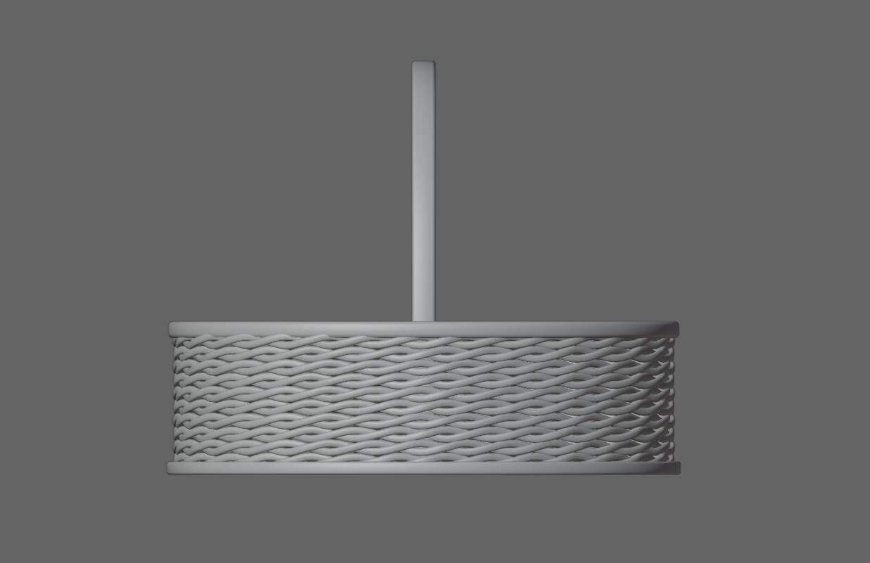 Straw Basket - Cesta de Palha 3D model_14