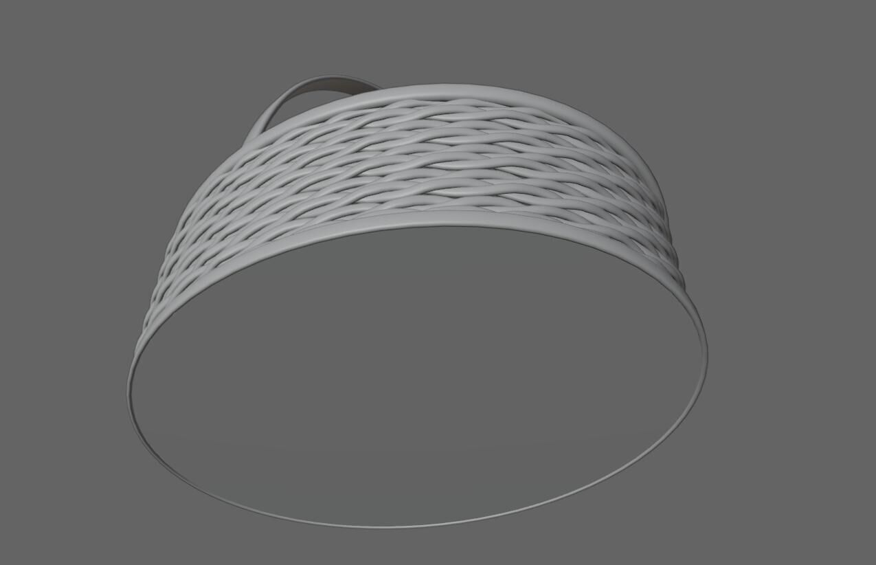 Straw Basket - Cesta de Palha 3D model_17