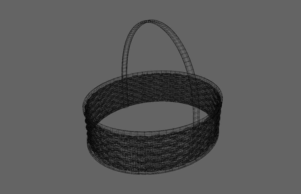 Straw Basket - Cesta de Palha 3D model_21