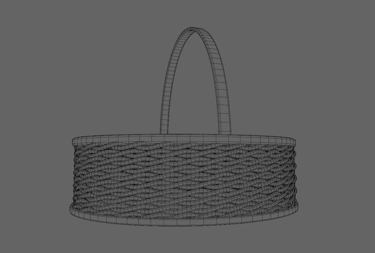 Straw Basket - Cesta de Palha 3D model_19