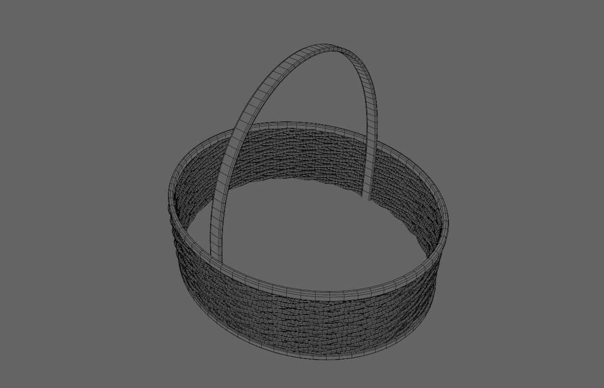 Straw Basket - Cesta de Palha 3D model_20