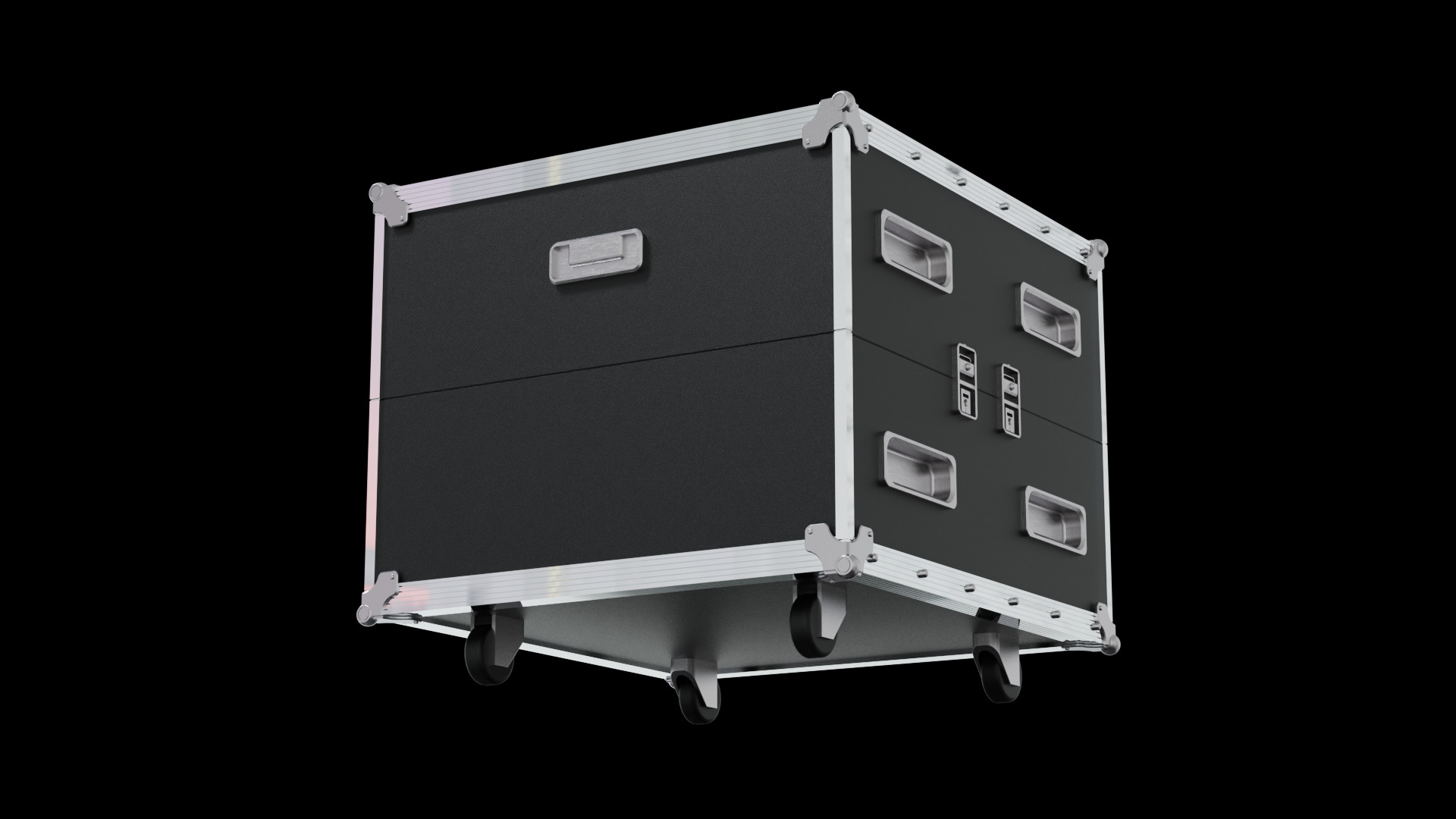 Case slant transport plant box 3D model_4