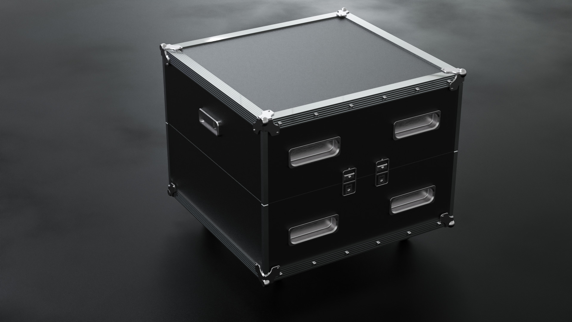 Case slant transport plant box 3D model_8