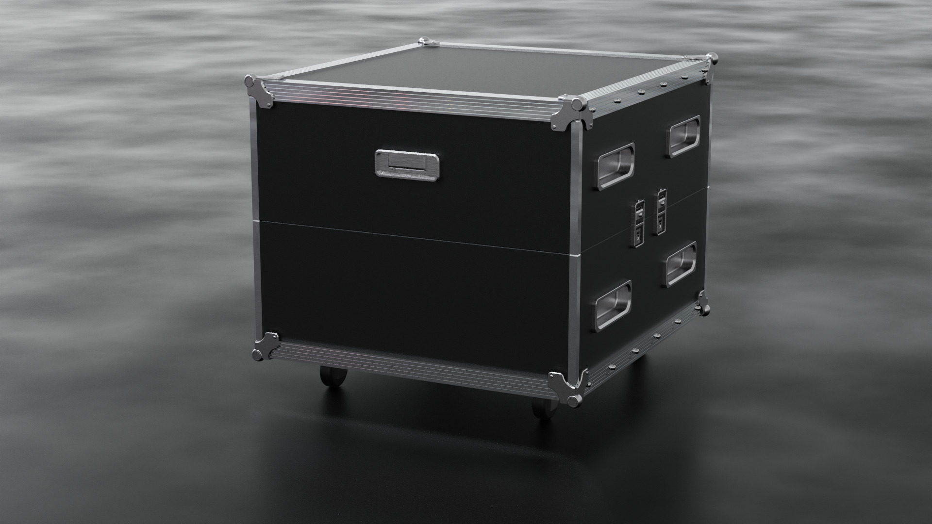 Case slant transport plant box 3D model_9