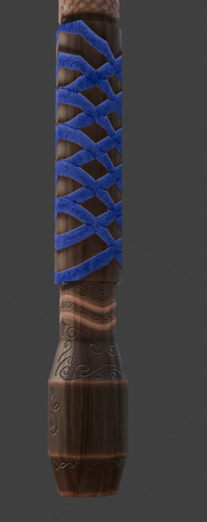 Great Axe Game Ready Asset Low-poly 3D model_6