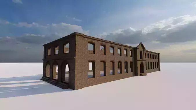 Commercial building-building classic 3D model