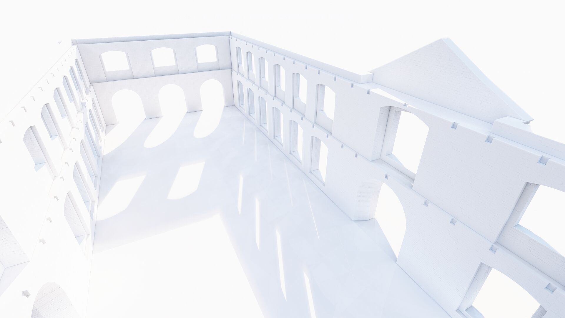 Commercial building-building classic 3D model_11