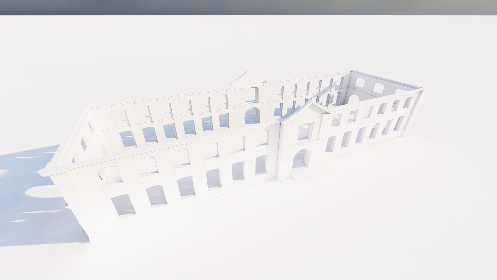 Commercial building-building classic 3D model_10