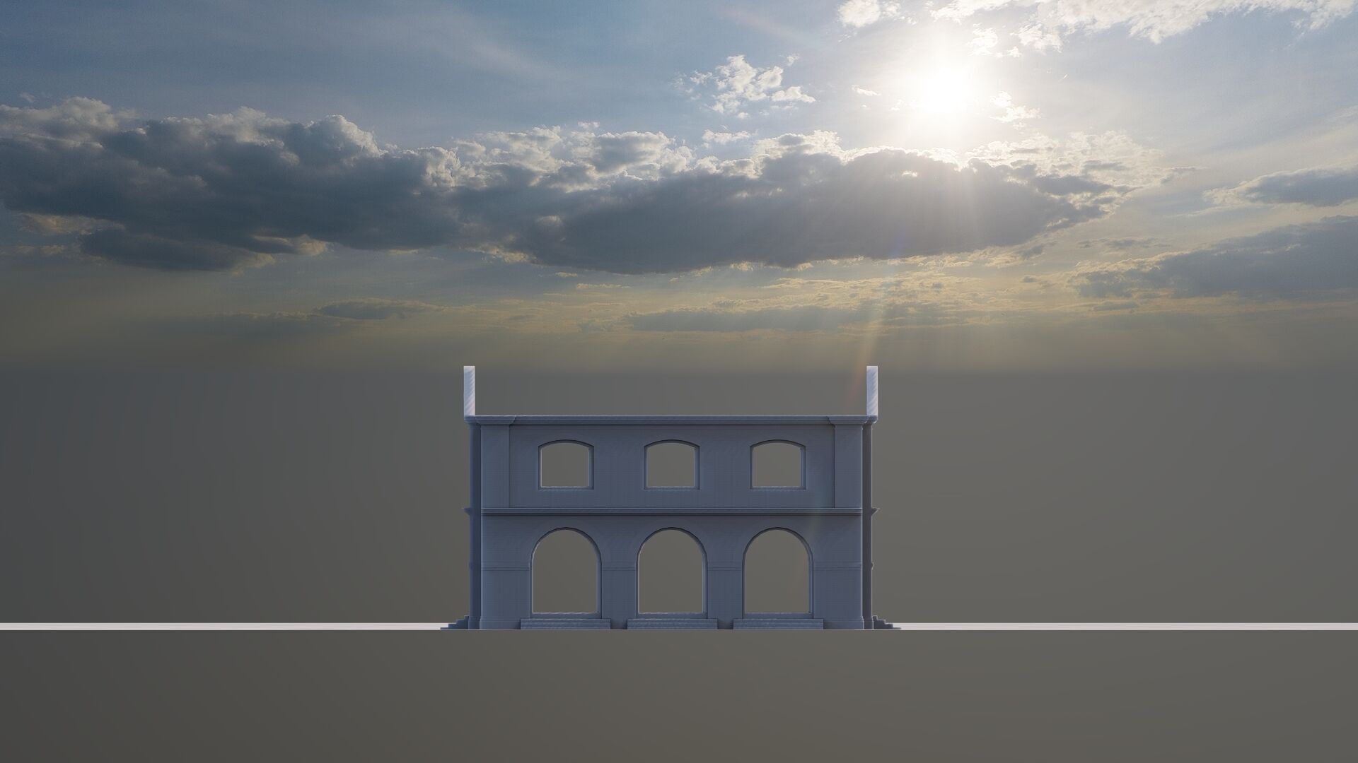 Commercial building-building classic 3D model_12