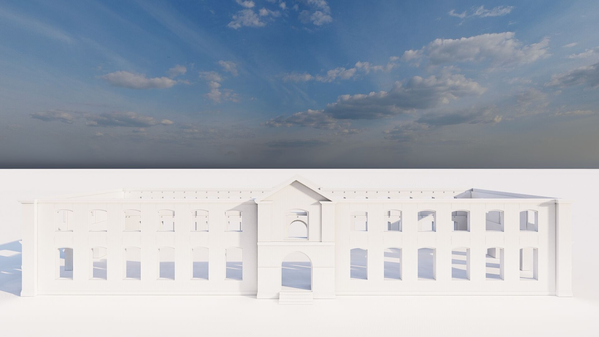Commercial building-building classic 3D model_13