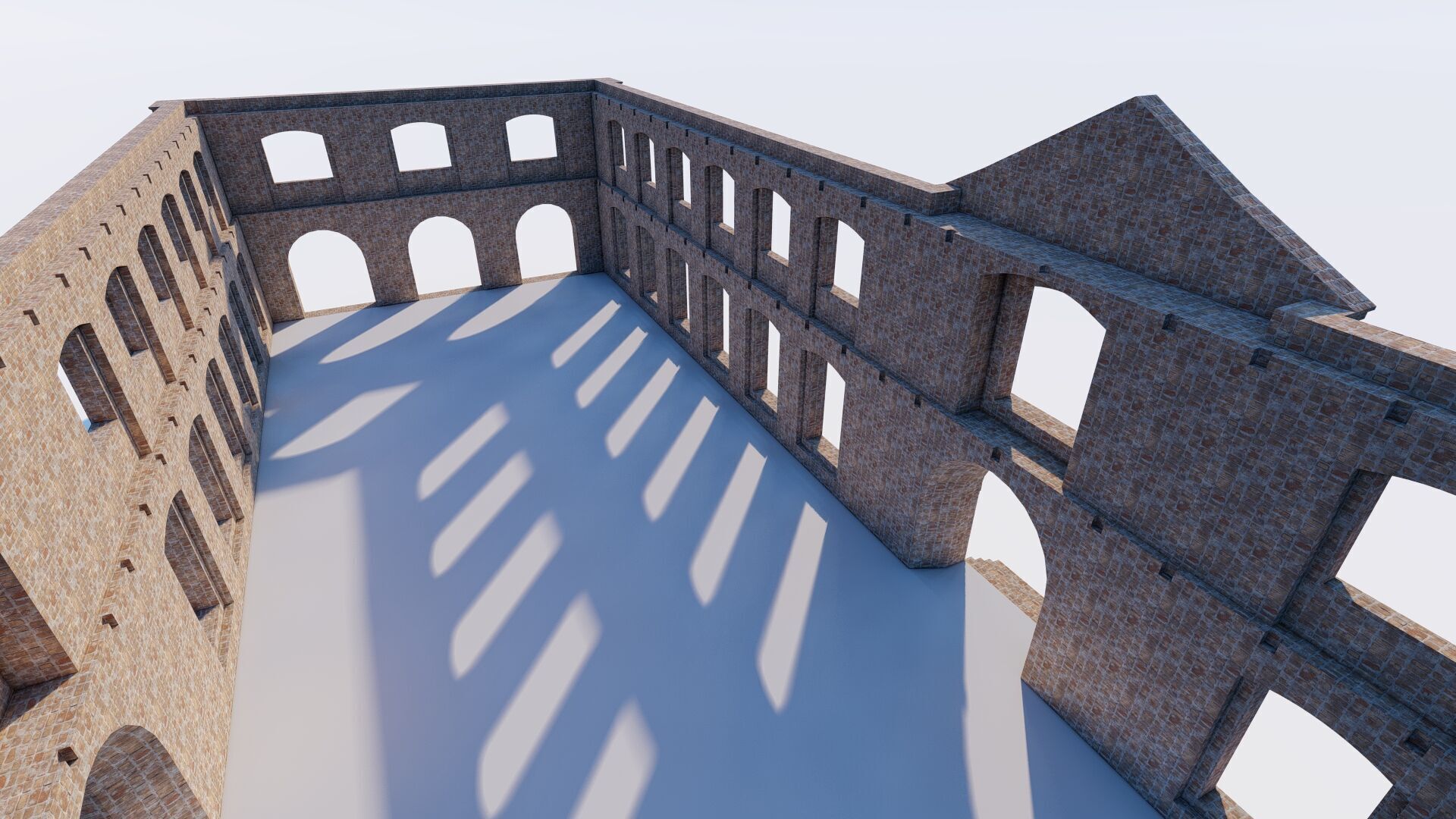 Commercial building-building classic 3D model_1