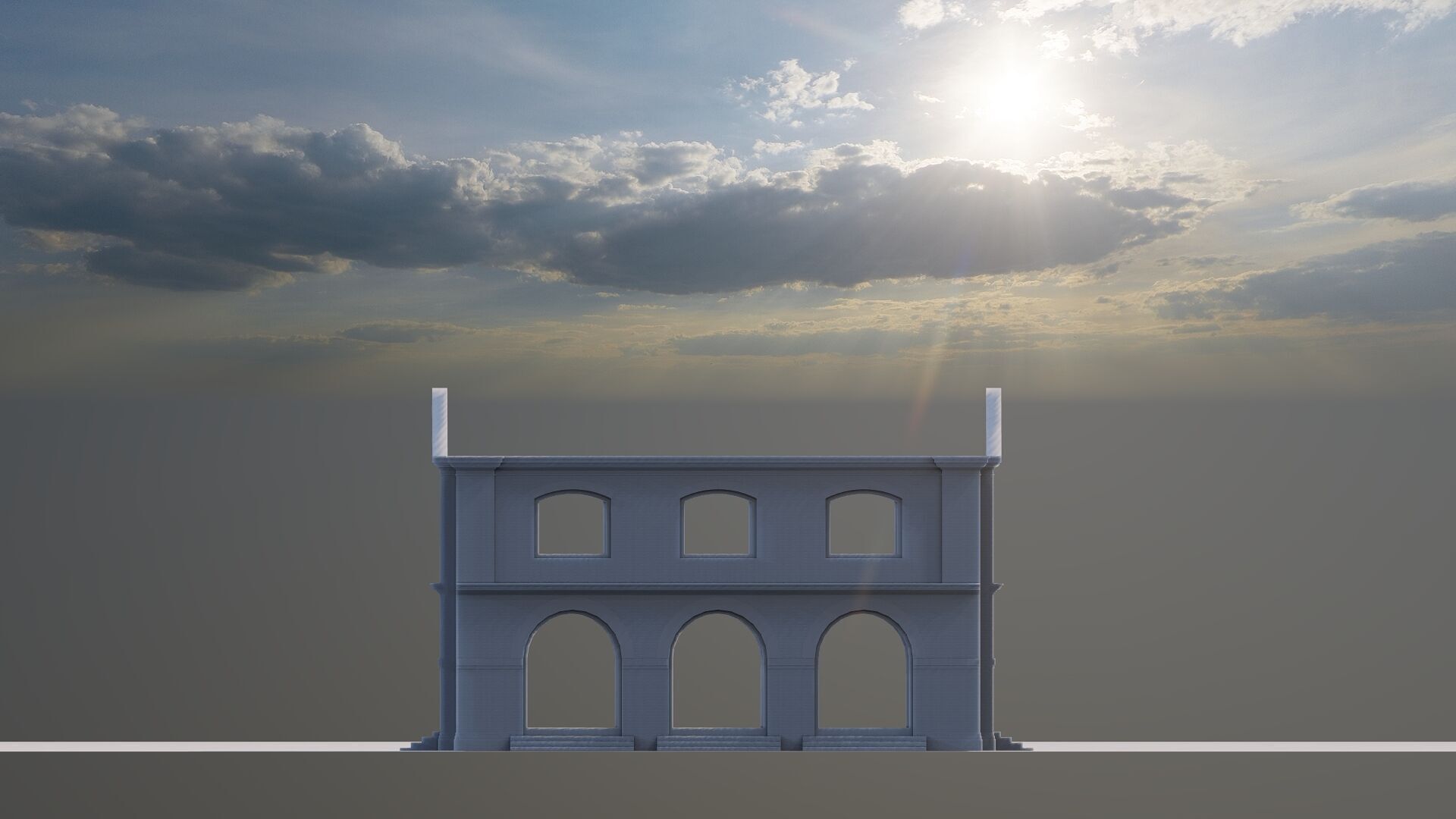 Commercial building-building classic 3D model_15