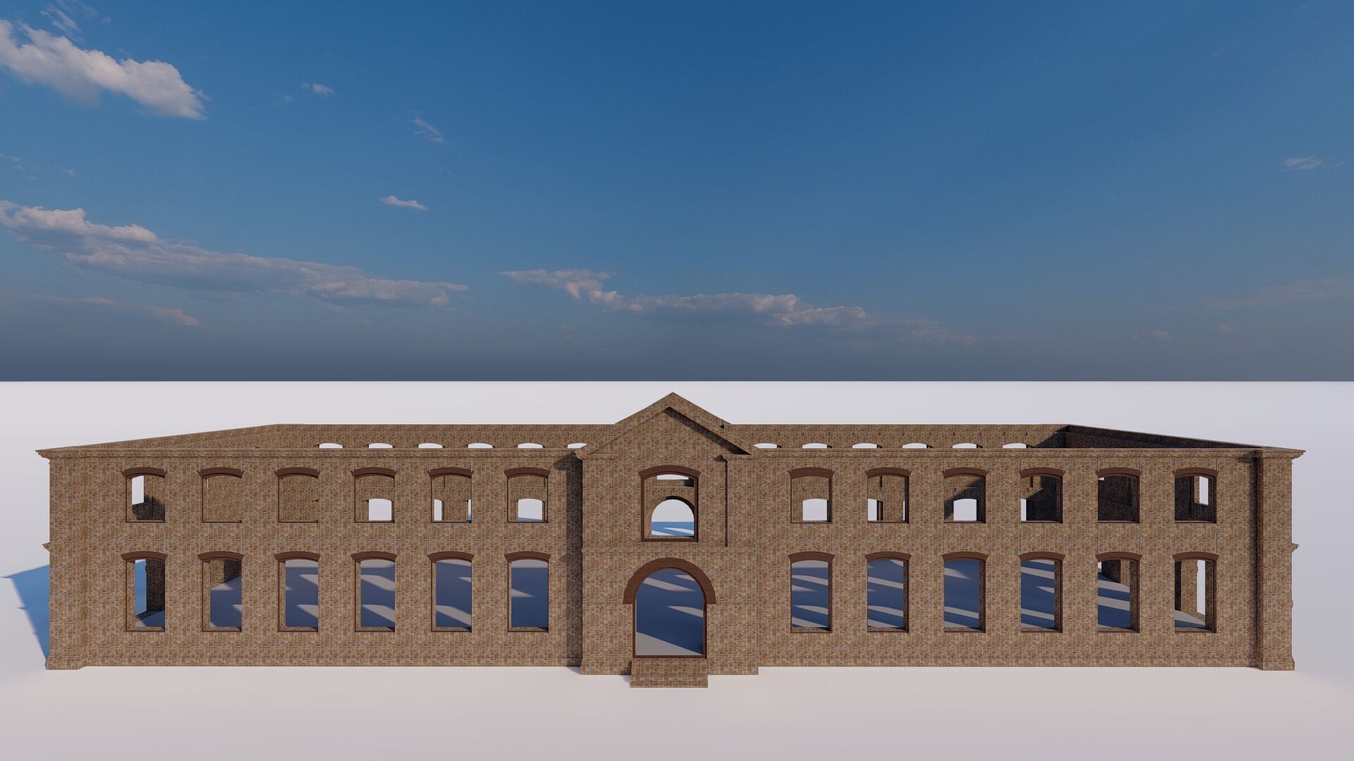 Commercial building-building classic 3D model_5