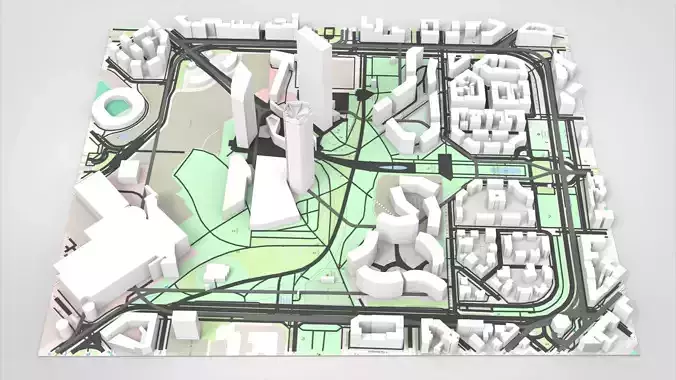 Piazza Tre Torri Milano Italy