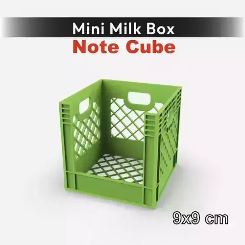 Personalized Mini Milk Note Cube Box