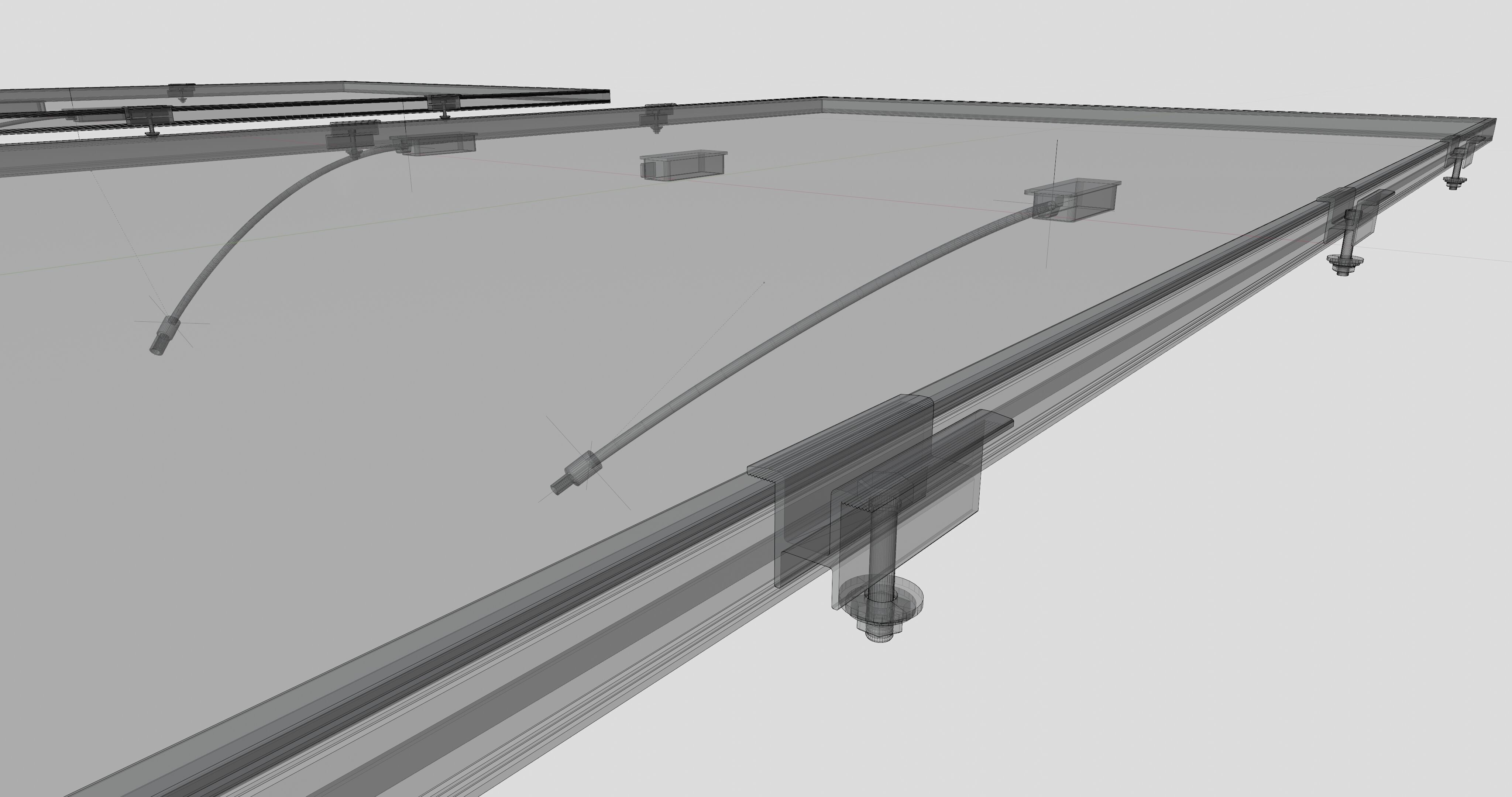 Black Framed Solar Panel 320W 1950x990x35mm 3D model_21