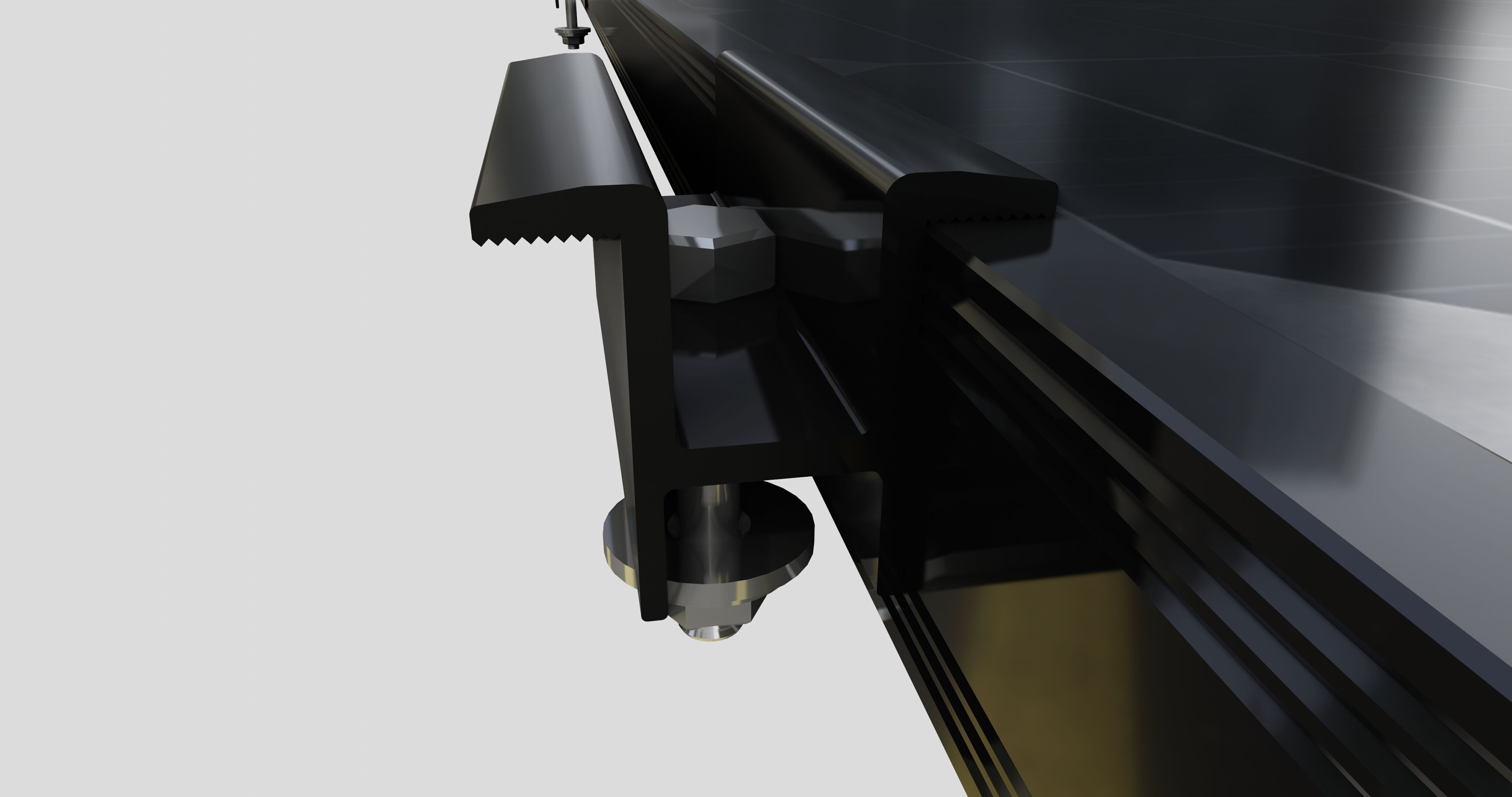 Black Framed Solar Panel 320W 1950x990x35mm 3D model_7