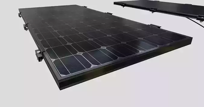 Black Framed Solar Panel 160W 1480x670x35mm