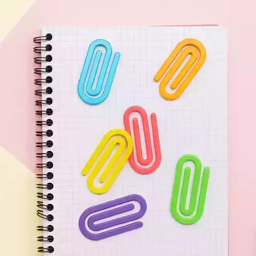 3D Paperclip -Minimal Paperclip - Office Decor 3D print model