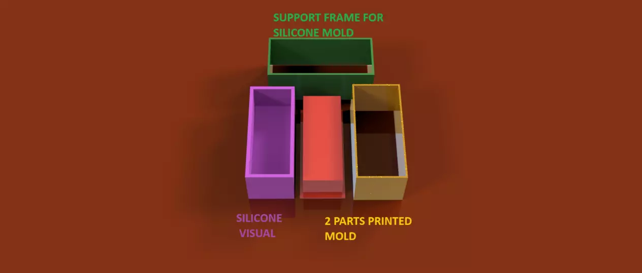 Rectangular Soap Mold No Waste Perfectly Sized 75 gram 3D print model