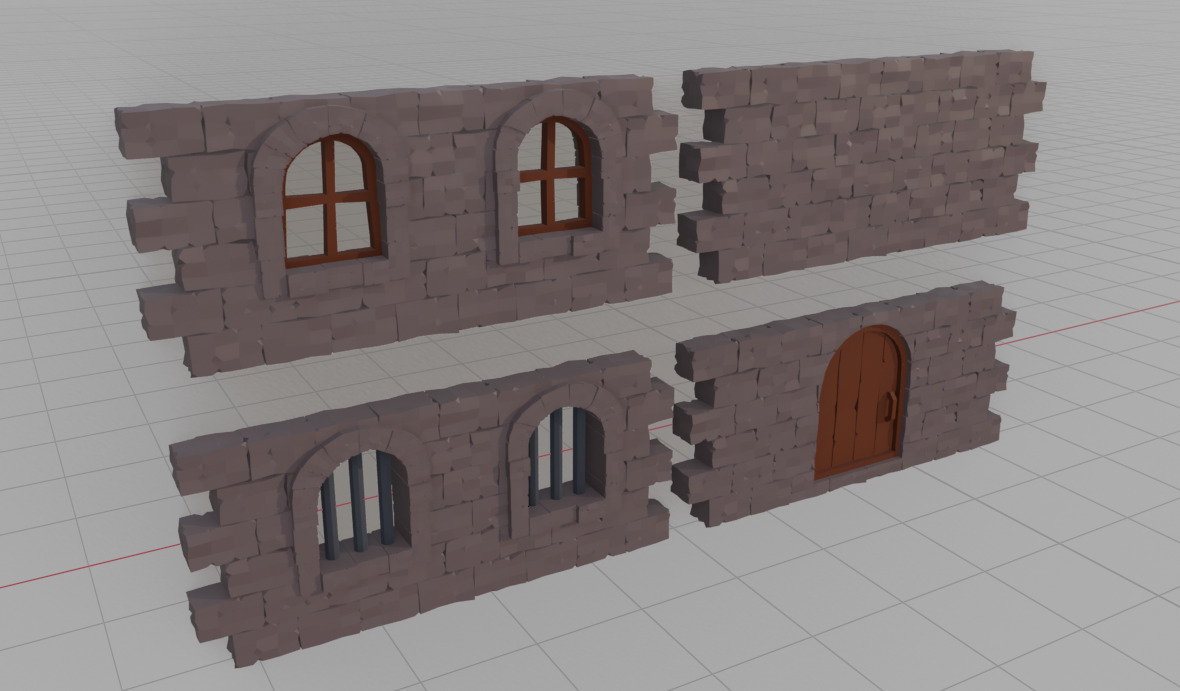 Medieval Low-Poly 3D Asset Pack Low-poly 3D model_1