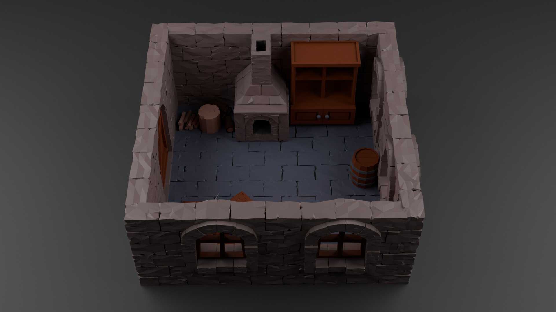 Medieval Low-Poly 3D Asset Pack Low-poly 3D model_7