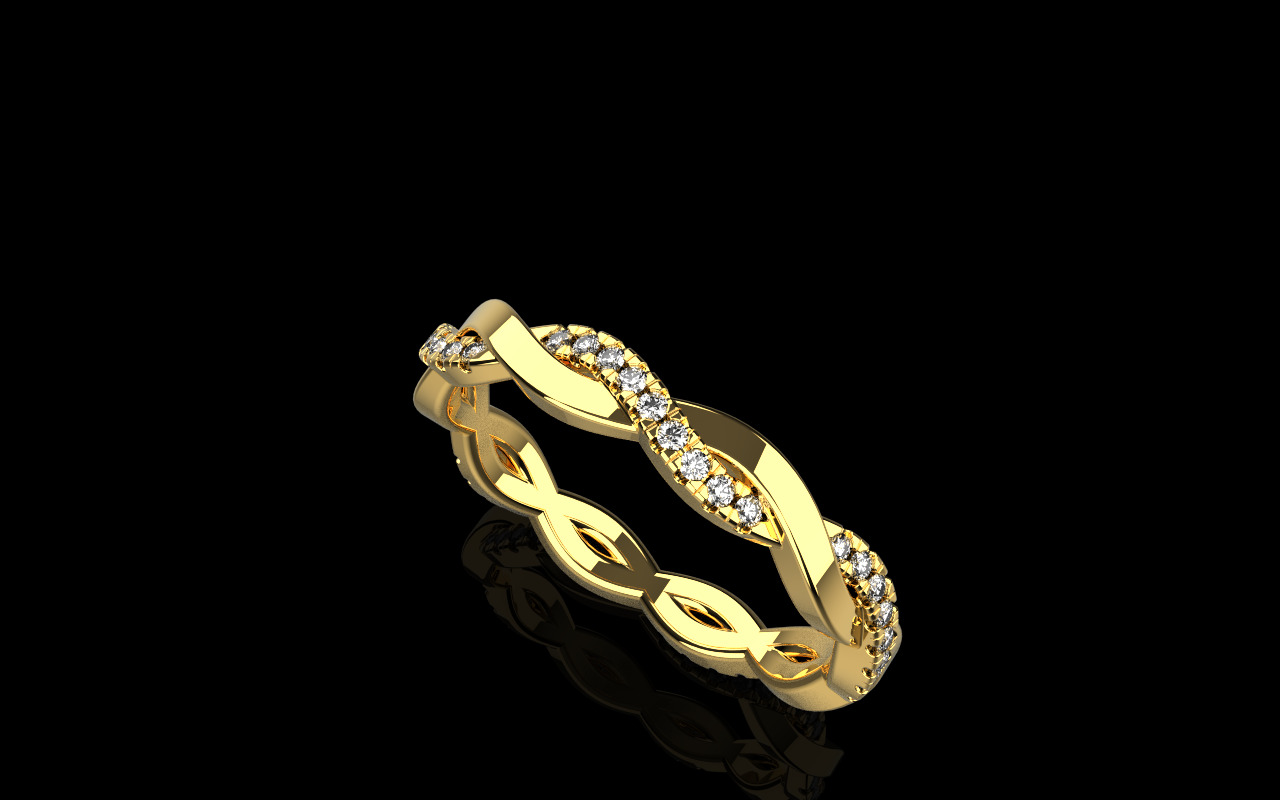 knot ring model 742 3D print model_1