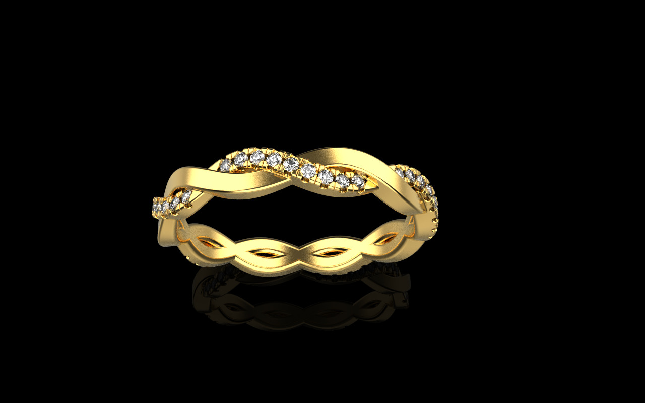 knot ring model 742 3D print model_9