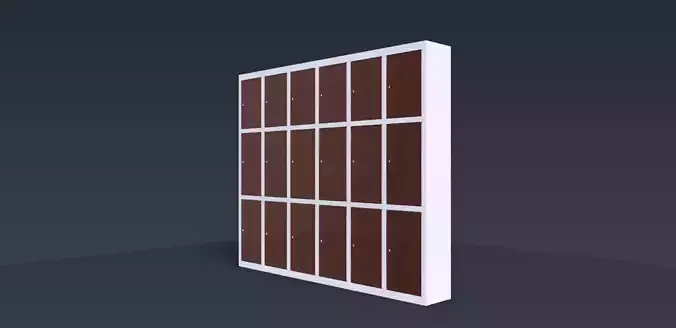 LOKER 2m x 2m Low-poly 3D model