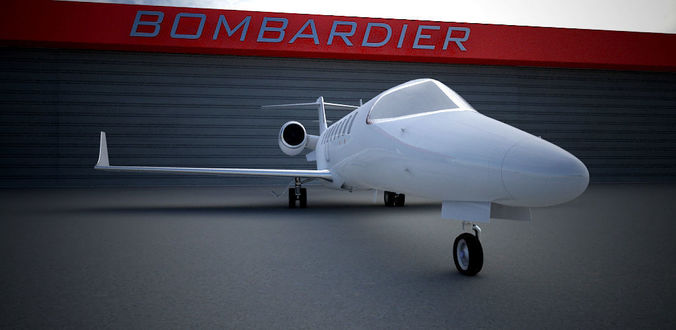 Learjet 45 3D model