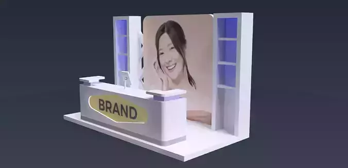 BACKDROP EXIBHITION COSMETIC