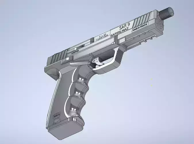 SARSILMAZ SAR 9 Low-poly 3D model