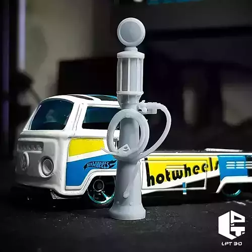 Gas Pump 164 Scale - Includes Pre-Supported - for Dioramas 3D print model