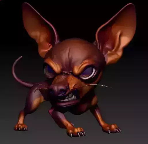 dogs 3d model