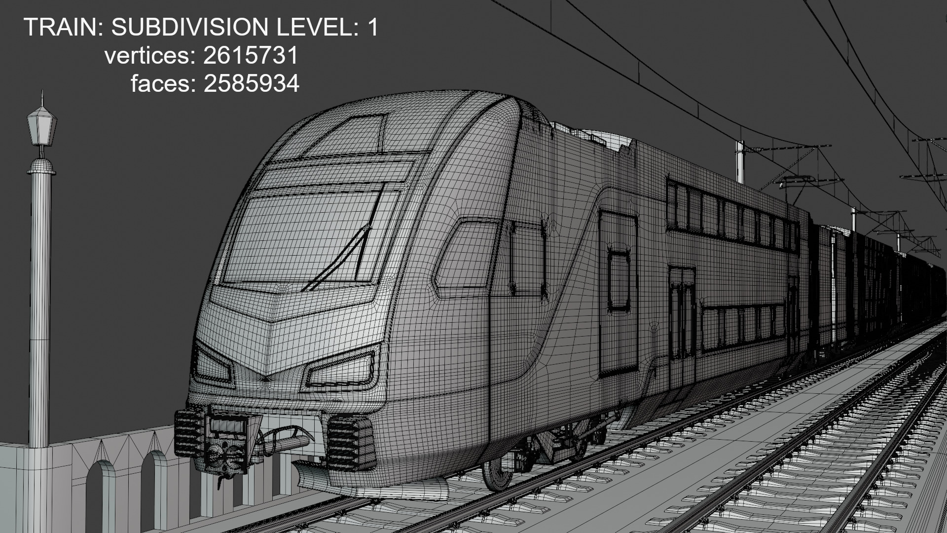 Stadler Kiss USA on viaduct II 3D model_6