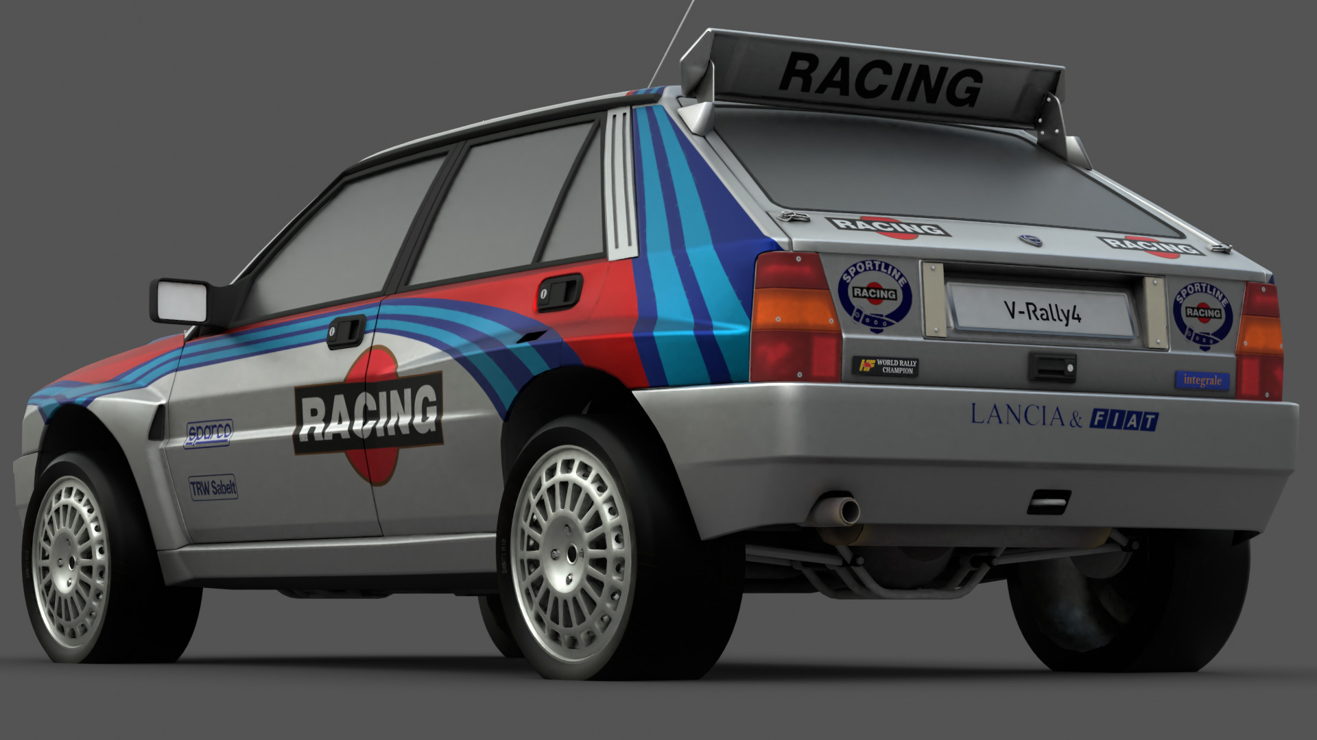 1992 Lancia Delta 3D Model High-Quality Detailed Design Low-poly 3D model_9