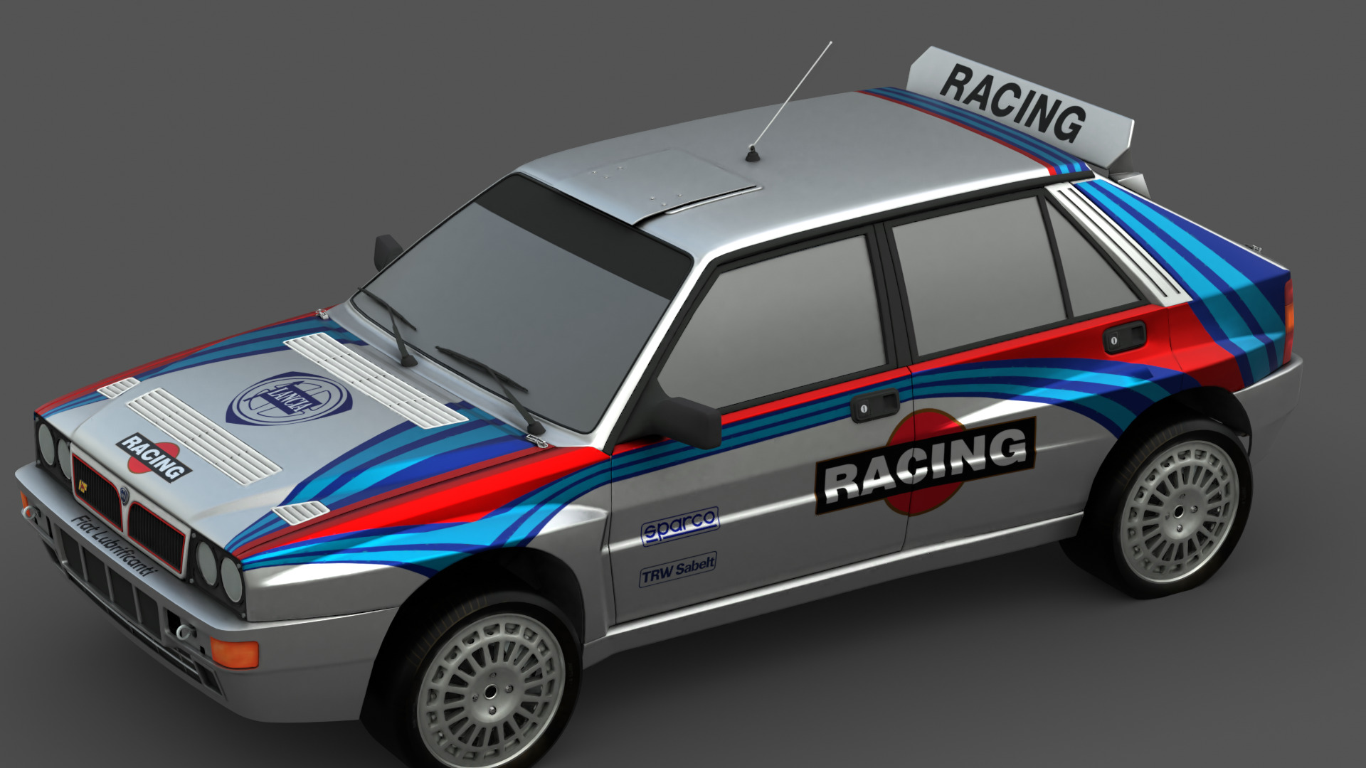 1992 Lancia Delta 3D Model High-Quality Detailed Design Low-poly 3D model_7