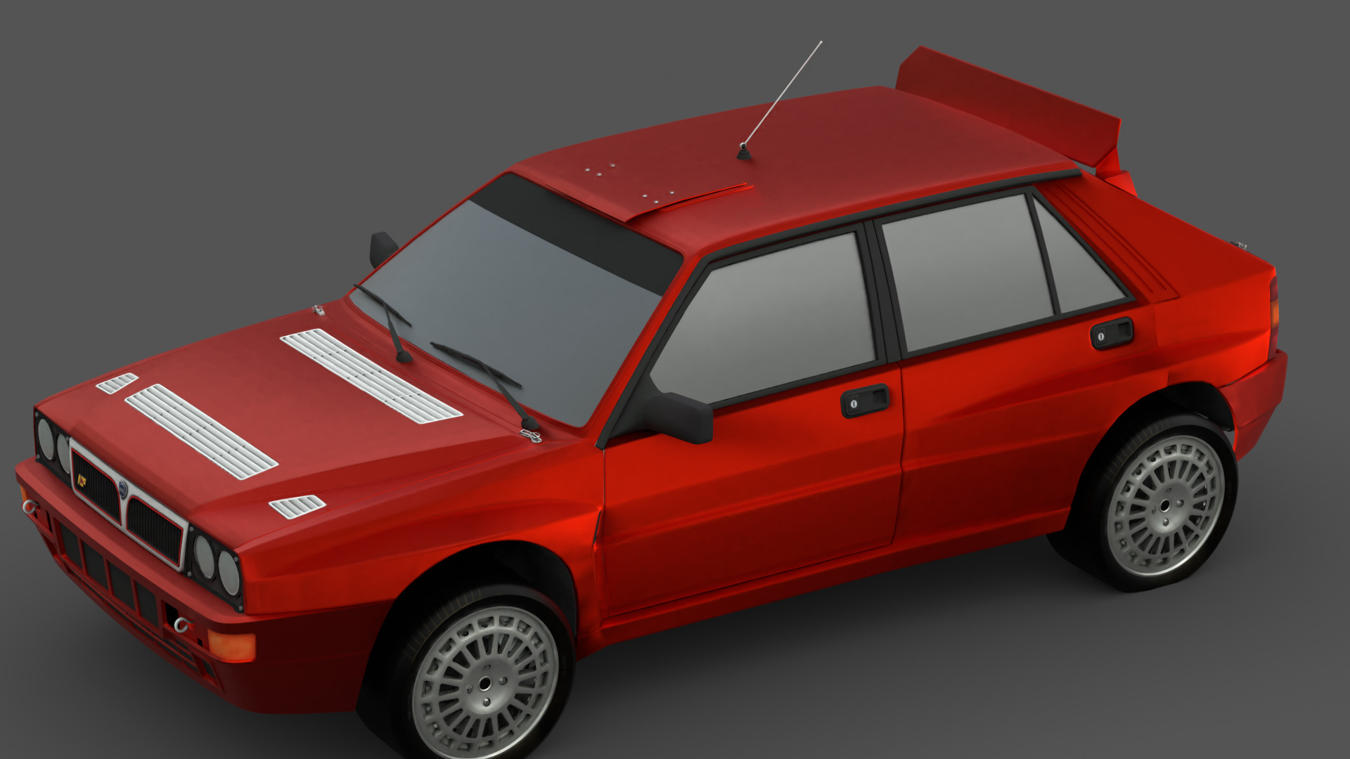 1992 Lancia Delta 3D Model High-Quality Detailed Design Low-poly 3D model_18