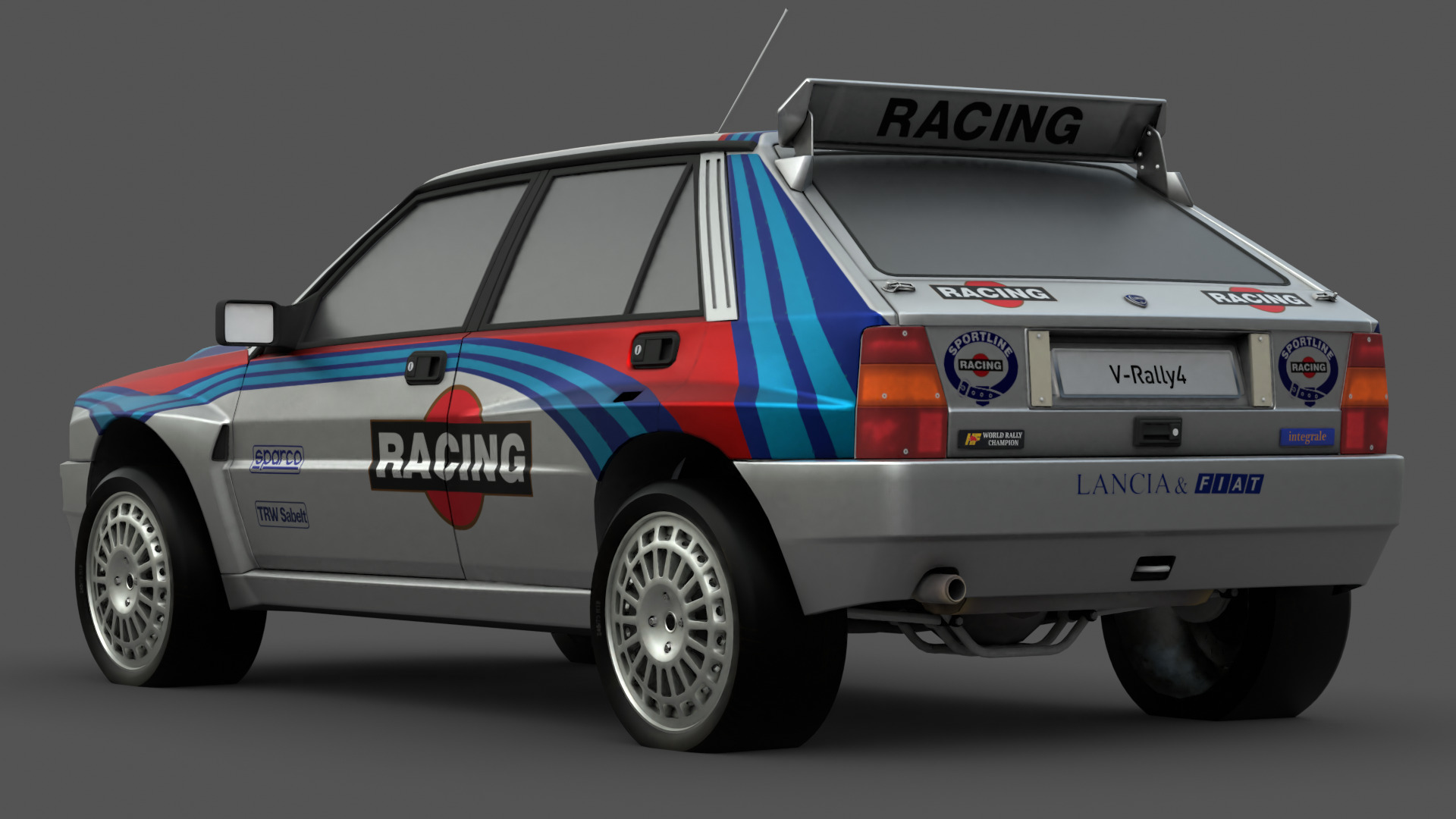 1992 Lancia Delta 3D Model High-Quality Detailed Design Low-poly 3D model_2